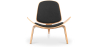 Buy Designer armchair - Scandinavian armchair - Fabric upholstery - Luna Black 16773 - prices