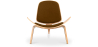 Buy Designer armchair - Scandinavian armchair - Fabric upholstery - Luna Brown 16773 in the Europe