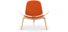 Buy Designer armchair - Scandinavian armchair - Fabric upholstery - Luna Orange 16773 at MyFaktory