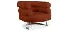 Buy Designer armchair - Faux leather upholstery - Biven Brown 16500 in the Europe