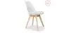 Buy Set of 2 Brielle Scandinavian design chair with cushion - Matt White 58740 - in the EU