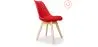 Buy Set of 2 Brielle Scandinavian design chair with cushion - Matt Red 58740 in the Europe