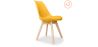 Buy Set of 2 Brielle Scandinavian design chair with cushion - Matt Yellow 58740 - in the EU