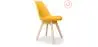 Buy Set of 2 Brielle Scandinavian design chair with cushion - Matt Yellow 58740 - in the EU