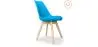 Buy Set of 2 Brielle Scandinavian design chair with cushion - Matt Turquoise 58740 in the Europe