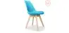 Buy Set of 2 Brielle Scandinavian design chair with cushion - Matt Light blue 58740 at MyFaktory