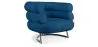 Buy Designer armchair - Faux leather upholstery - Biven Dark blue 16500 - in the EU