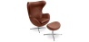 Buy Special Edition Bold chair with Ottoman - Premium Leather Vintage brown 13661 - in the EU