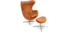 Buy Special Edition Bold chair with Ottoman - Premium Leather Light brown 13661 with a guarantee