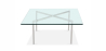Buy City Coffee Table - Square - 19mm Glass Steel 13309 - in the EU