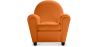 Buy Club Armchair - Faux Leather Orange 54286 in the Europe