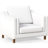 Buy 2211 Design Living room Armchair - Premium Leather White 15447 - prices