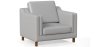 Buy 2211 Design Living room Armchair - Premium Leather Grey 15447 home delivery
