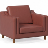 Buy 2211 Design Living room Armchair - Premium Leather Chocolate 15447 - prices