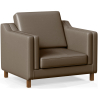 Buy 2211 Design Living room Armchair - Premium Leather Taupe 15447 in the Europe