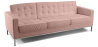 Buy Design Sofa Kanel  (3 seats) - Faux Leather Pastel pink 13246 - in the EU