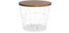 Buy Basket Side table White 58416 at MyFaktory