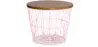 Buy Side Table Basket –- Modern Style Pink 58416 home delivery