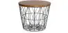 Buy Side Table Basket –- Modern Style Dark grey 58416 - prices