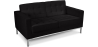 Buy Design Sofa Kanel  (2 seats) - Faux Leather Black 13242 - prices