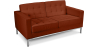 Buy Design Sofa Kanel  (2 seats) - Faux Leather Brown 13242 in the Europe