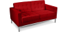 Buy Design Sofa Kanel  (2 seats) - Faux Leather Red 13242 home delivery