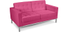 Buy Design Sofa Kanel  (2 seats) - Faux Leather Pink 13242 with a guarantee