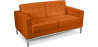 Buy Design Sofa Kanel  (2 seats) - Faux Leather Orange 13242 - in the EU