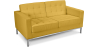 Buy Design Sofa Kanel  (2 seats) - Faux Leather Pastel yellow 13242 with a guarantee