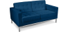 Buy Design Sofa Kanel  (2 seats) - Faux Leather Dark blue 13242 in the Europe