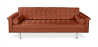 Buy Design Sofa Trendy (3 seats) - Faux Leather Brown 13259 at MyFaktory