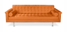 Buy Design Sofa Trendy (3 seats) - Faux Leather Orange 13259 home delivery