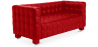 Buy Design Sofa Lukus (2 seats) - Faux Leather Red 13252 - in the EU