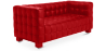 Buy Design Sofa Lukus (2 seats) - Faux Leather Red 13252 in the Europe