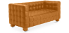 Buy Design Sofa Lukus (2 seats) - Faux Leather Pastel orange 13252 in the Europe