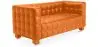 Buy Design Sofa Lukus (2 seats) - Faux Leather Orange 13252 home delivery