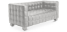 Buy Design Sofa Lukus (2 seats) - Faux Leather Light grey 13252 in the Europe