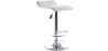Buy Swivel Chromed Metal Office Bar Stool - Height Adjustable White 49744 - prices