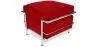 Buy SQUAR Footrest (Ottoman) - Faux Leather Red 13418 home delivery