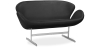 Buy Design Sofa - Swin Sofa (2 seats) - Premium Leather Black 13913 - in the EU