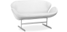 Buy Design Sofa - Swin Sofa (2 seats) - Premium Leather White 13913 - prices
