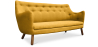 Buy Poet Sofa (3-Seater) Scandinavian design - Fabric Yellow 54722 at MyFaktory