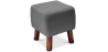 Buy Jonah scandinavian style Footstool - Fabric Dark grey 55340 home delivery