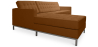 Buy Design Corner Sofa Kanel - Left Angle - Faux Leather Light brown 15184 in the Europe