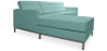 Buy Design Corner Sofa Kanel - Left Angle - Faux Leather Pastel green 15184 with a guarantee