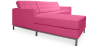 Buy Design Corner Sofa Kanel - Left Angle - Faux Leather Pink 15184 home delivery