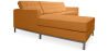 Buy Design Corner Sofa Kanel - Left Angle - Faux Leather Pastel orange 15184 - in the EU