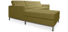 Buy Design Corner Sofa Kanel - Left Angle - Faux Leather Light green 15184 at MyFaktory