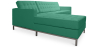 Buy Design Corner Sofa Kanel - Left Angle - Faux Leather Turquoise 15184 - in the EU