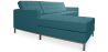 Buy Design Corner Sofa Kanel - Left Angle - Faux Leather Blue 15184 in the Europe